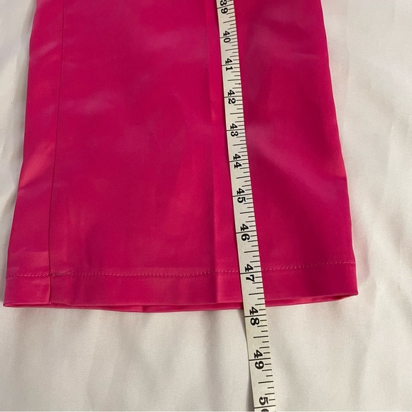 Hot pink strapless sweetheart neckline bow on side jumpsuit - Picture 12 of 13